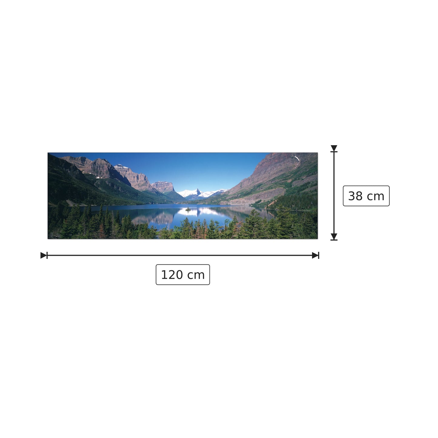U.S.A. Panoramic - WORLD PANORAMIC - cm 120x38 - Pannello in MDF
