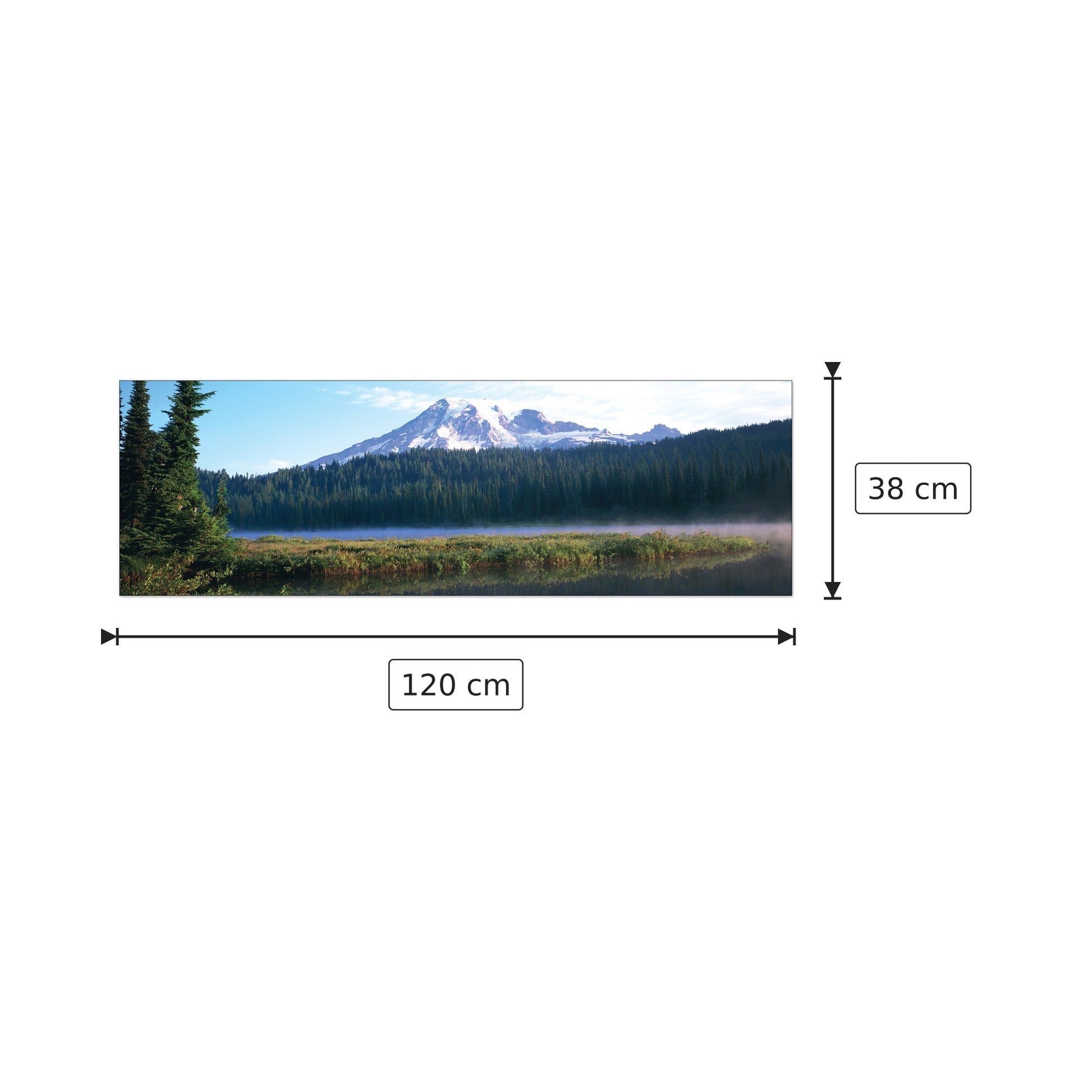 U.S.A. Panoramic - WORLD PANORAMIC - cm 120x38 - Pannello in MDF