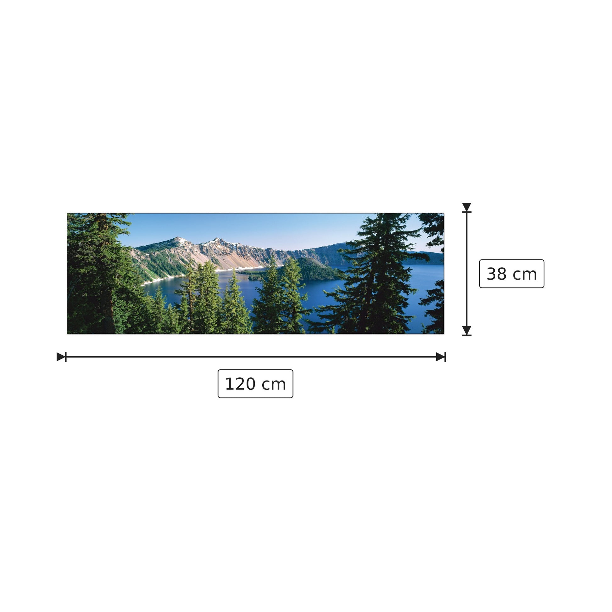 U.S.A. Panoramic - WORLD PANORAMIC - cm 120x38 - Pannello in MDF