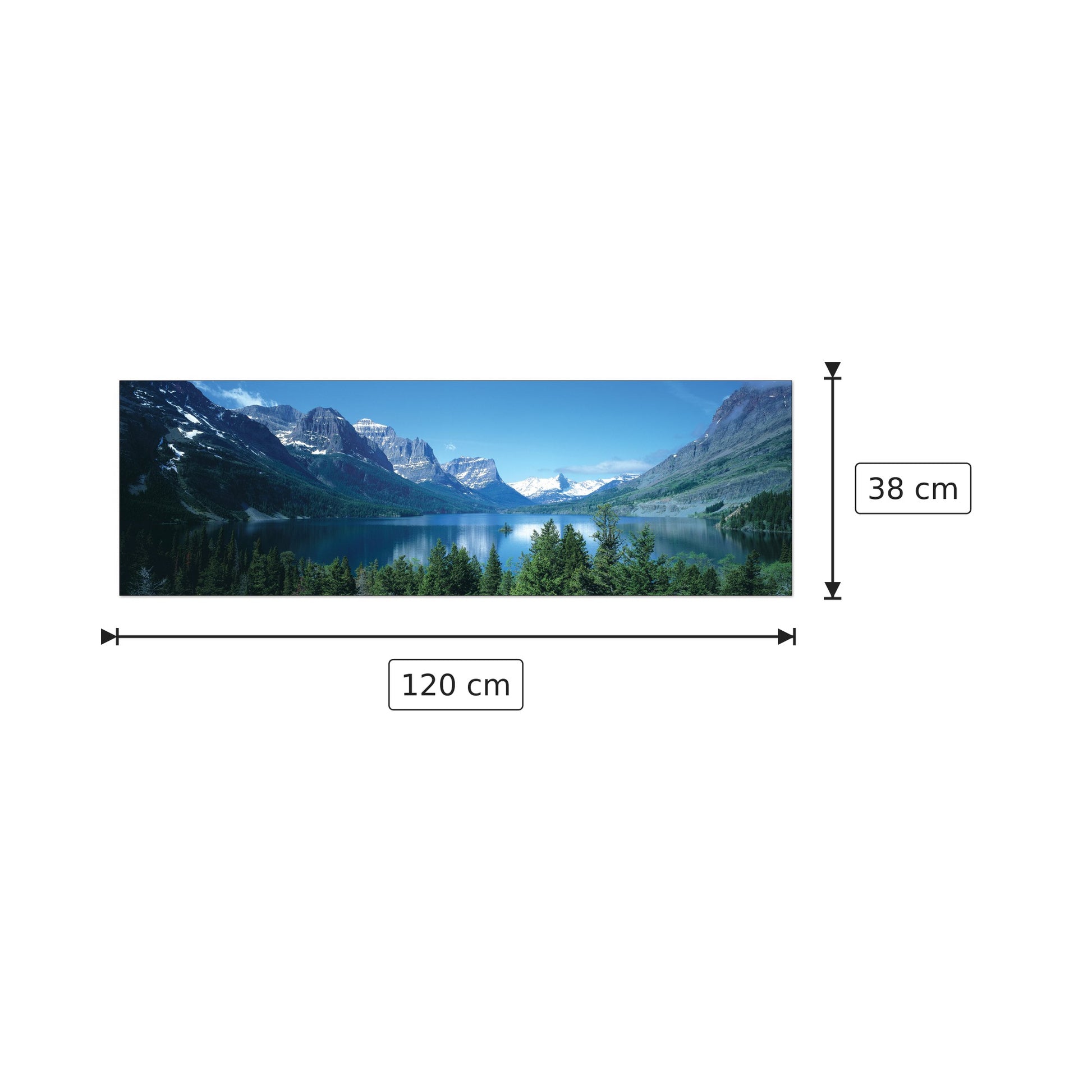 U.S.A. Panoramic - WORLD PANORAMIC - cm 120x38 - Pannello in MDF