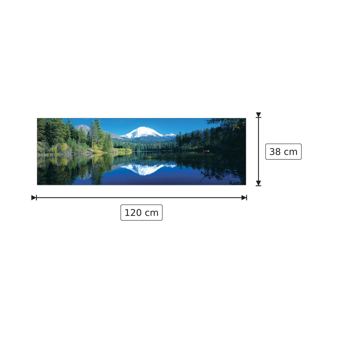 U.S.A. Panoramic - WORLD PANORAMIC - cm 120x38 - Pannello in MDF