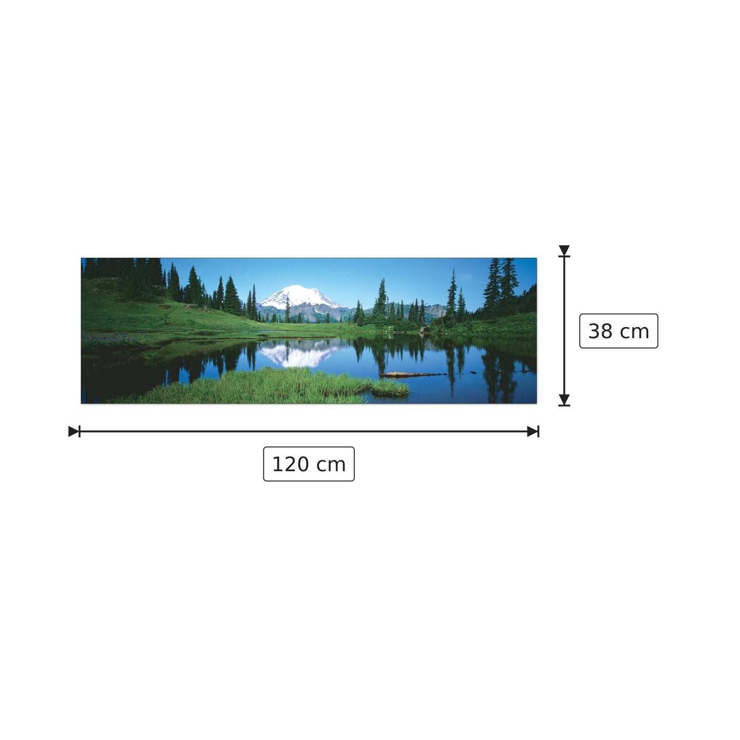 U.S.A. Panoramic - WORLD PANORAMIC - cm 120x38 - Pannello in MDF