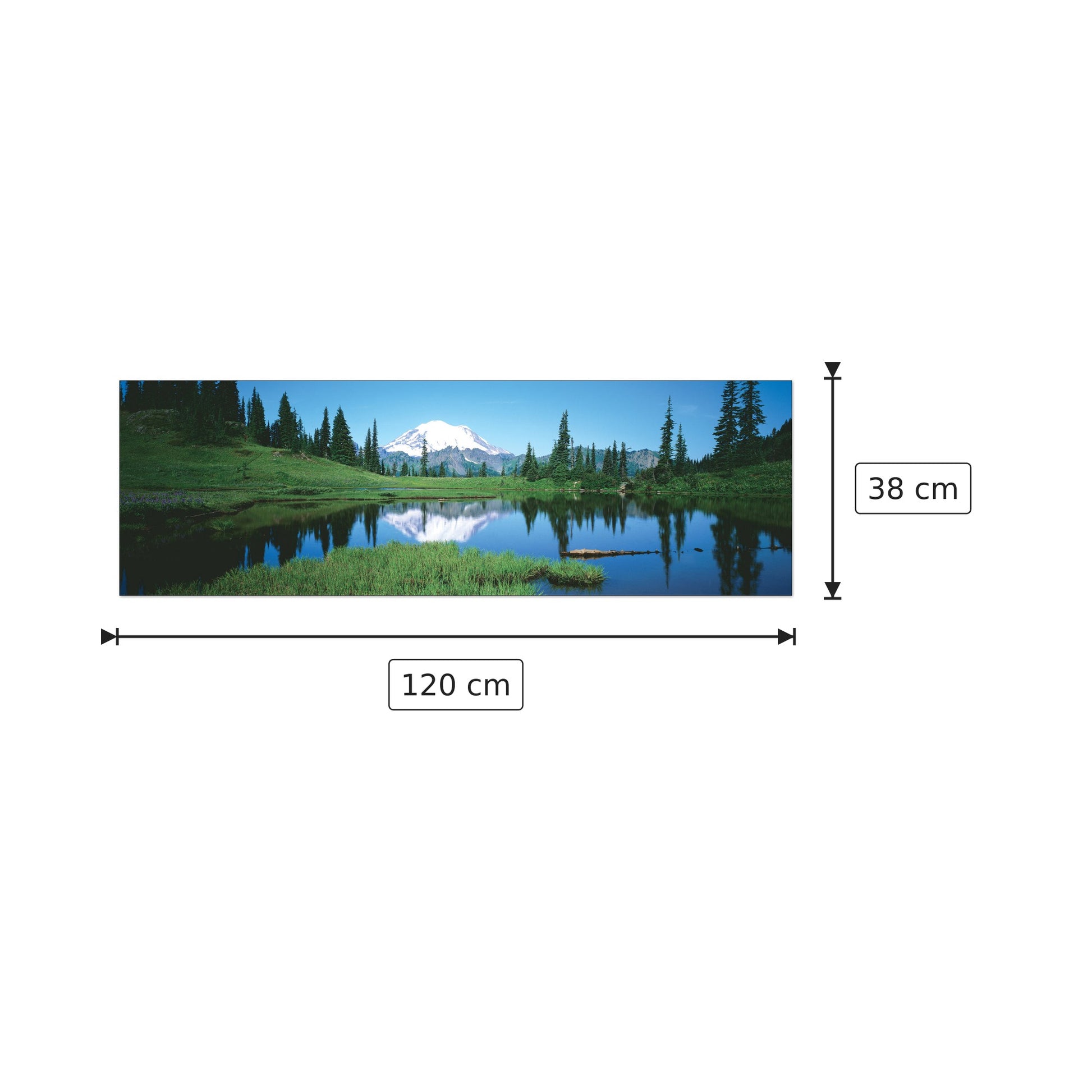 U.S.A. Panoramic - WORLD PANORAMIC - cm 120x38 - Pannello in MDF