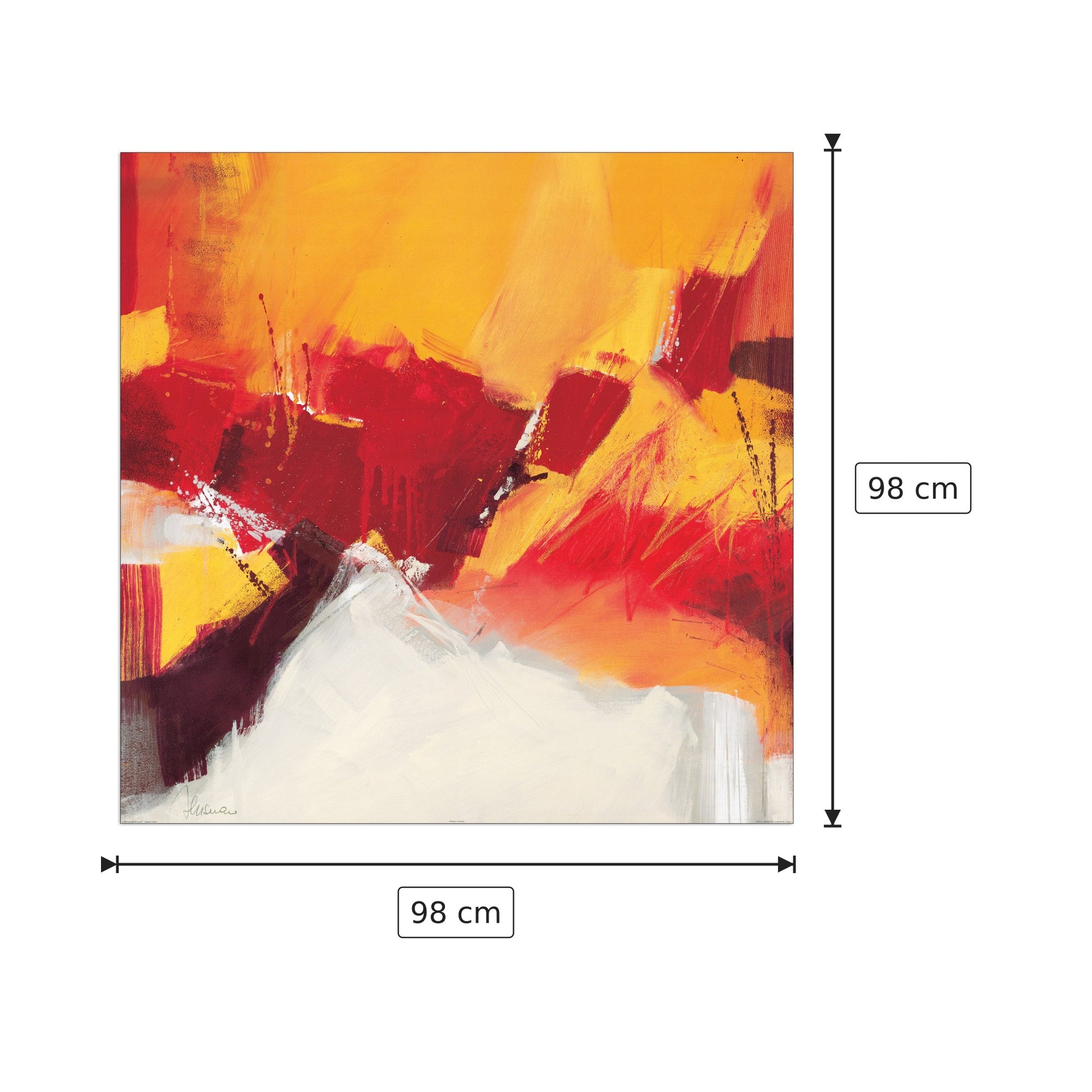 Rosso II - CUSUMANO - cm 98x98 - Pannello in MDF