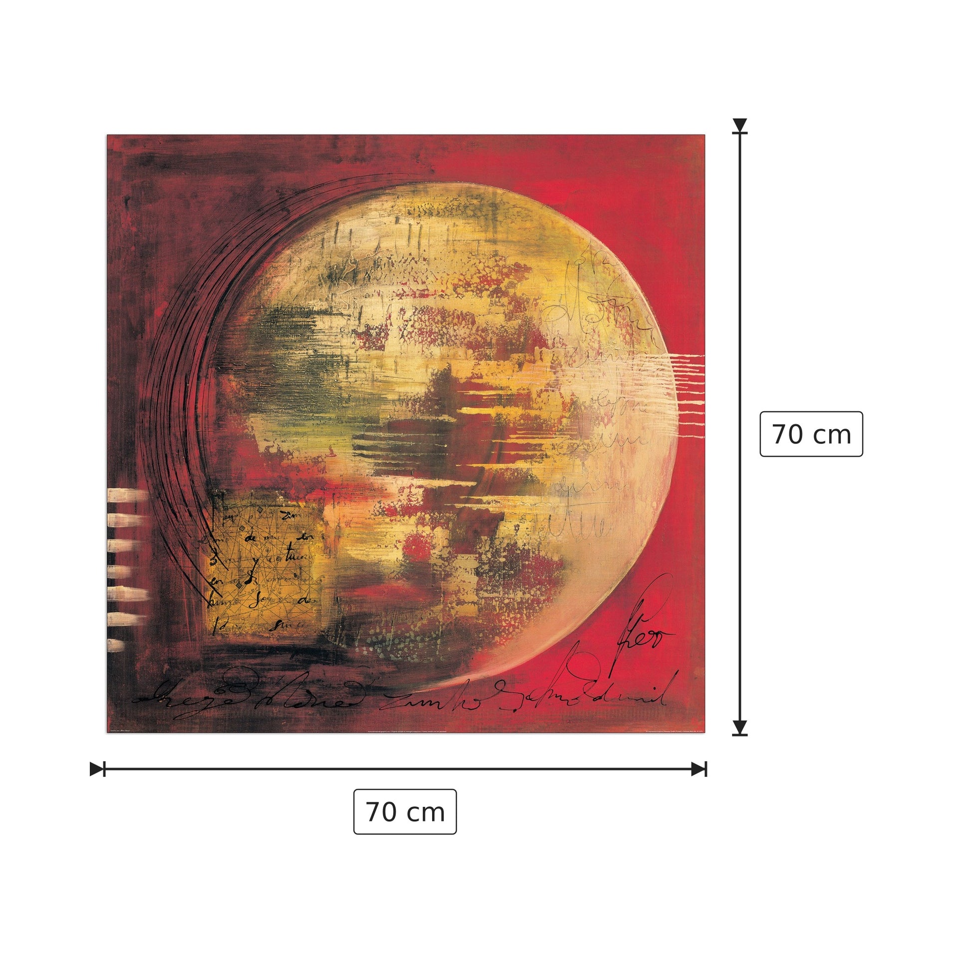 Abeja Blanca - LEYS - cm 70x70 - Pannello in MDF