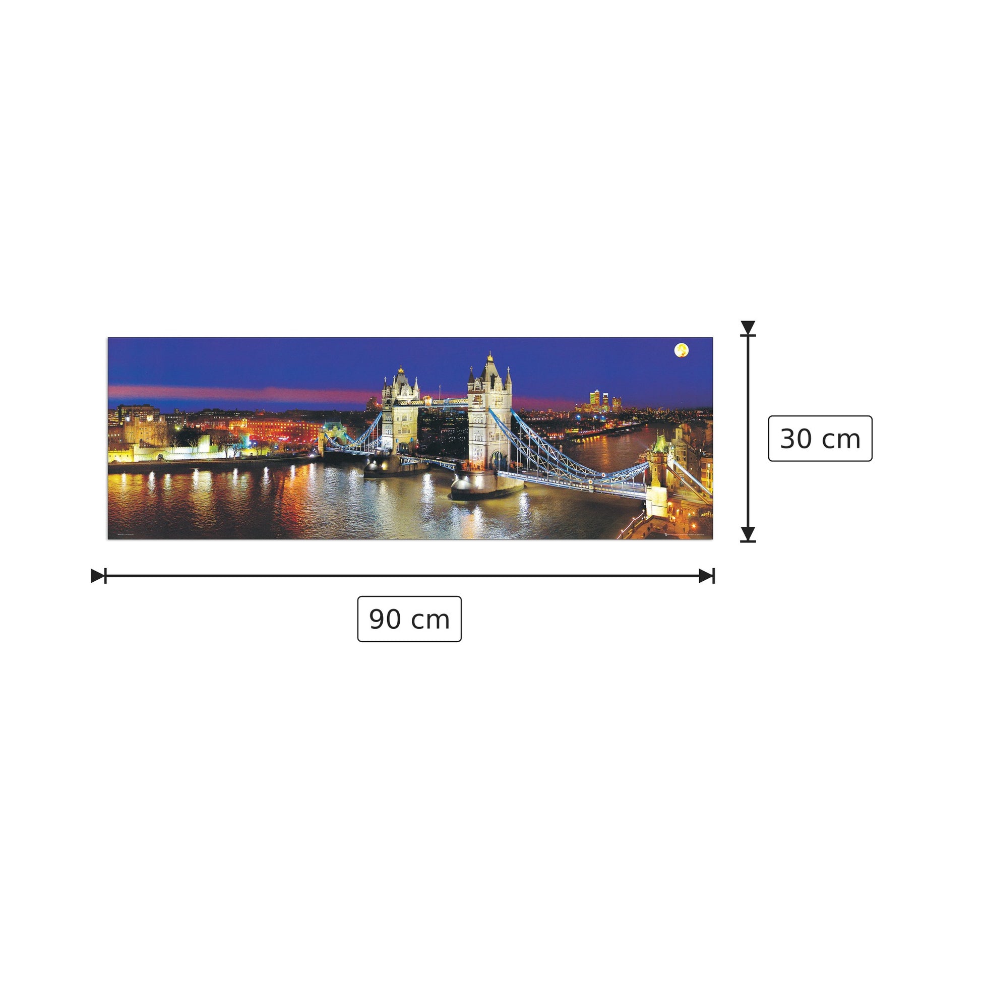 Tower Bridge - NULL - cm 90x30 - Pannello in MDF