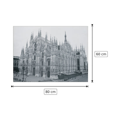 Milano, Duomo (Anni '60) - NULL - cm 80x60 - Pannello in MDF