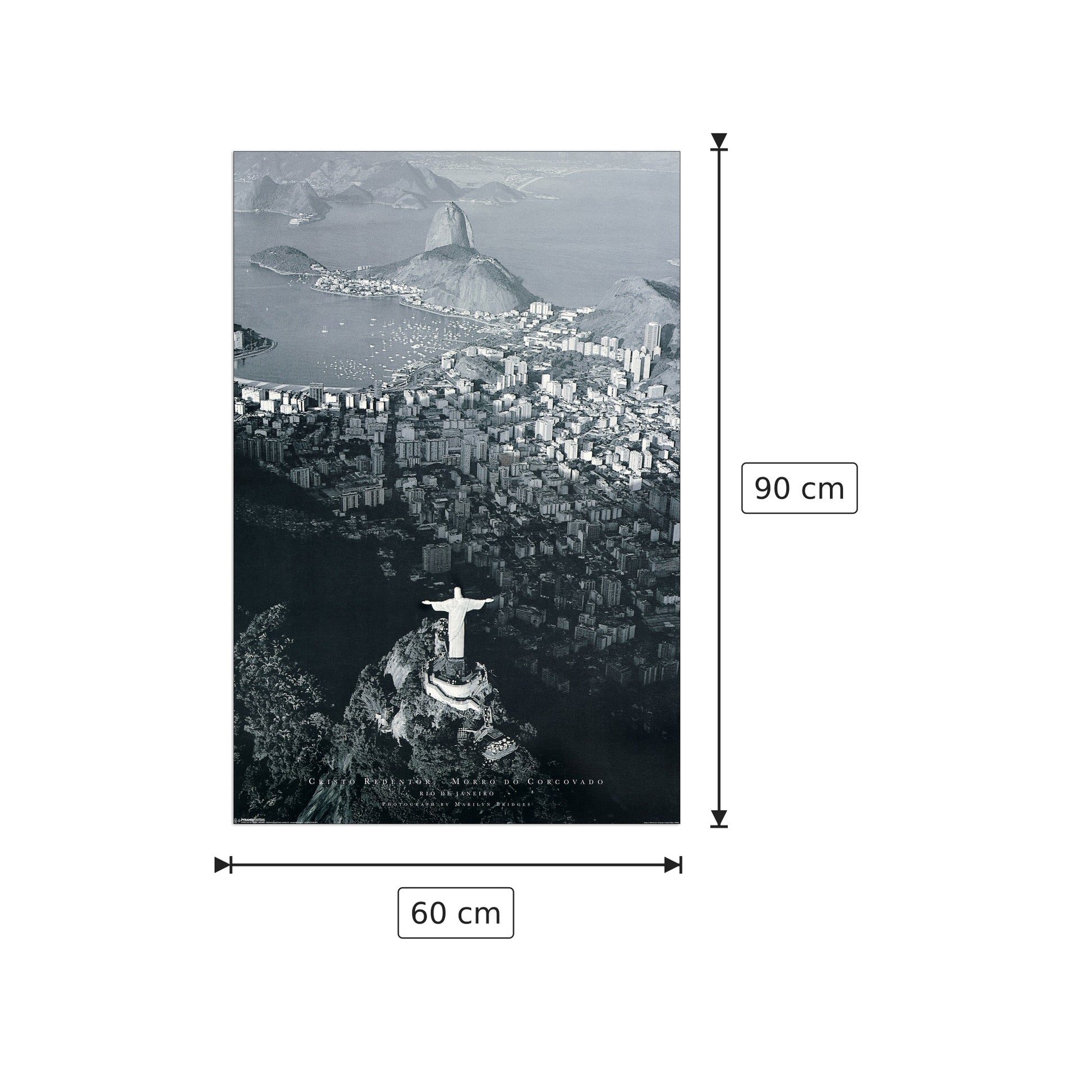 Rio de Janeiro, Cristo Redentor - NULL - cm 60x90 - Pannello in MDF