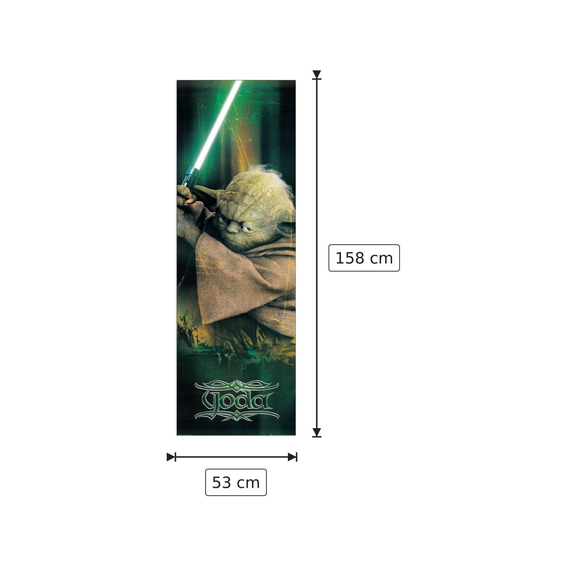 Star Wars, Yoda - NULL - cm 53x158 - Pannello in MDF