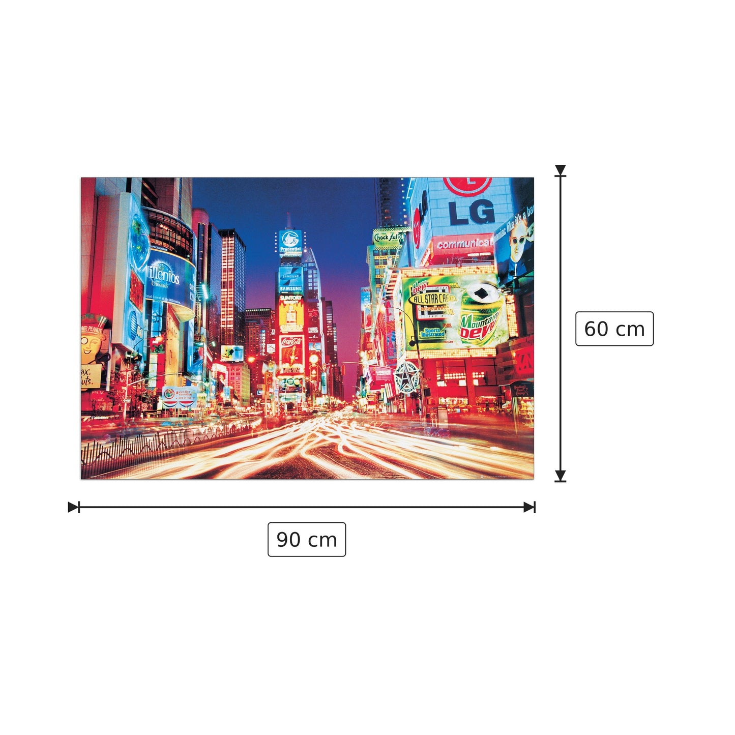 USA, Advertising - NULL - cm 90x60 - Pannello in MDF