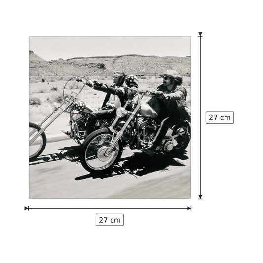 Easy Rider - ANONYMOUS - cm 27x27 - Pannello in MDF