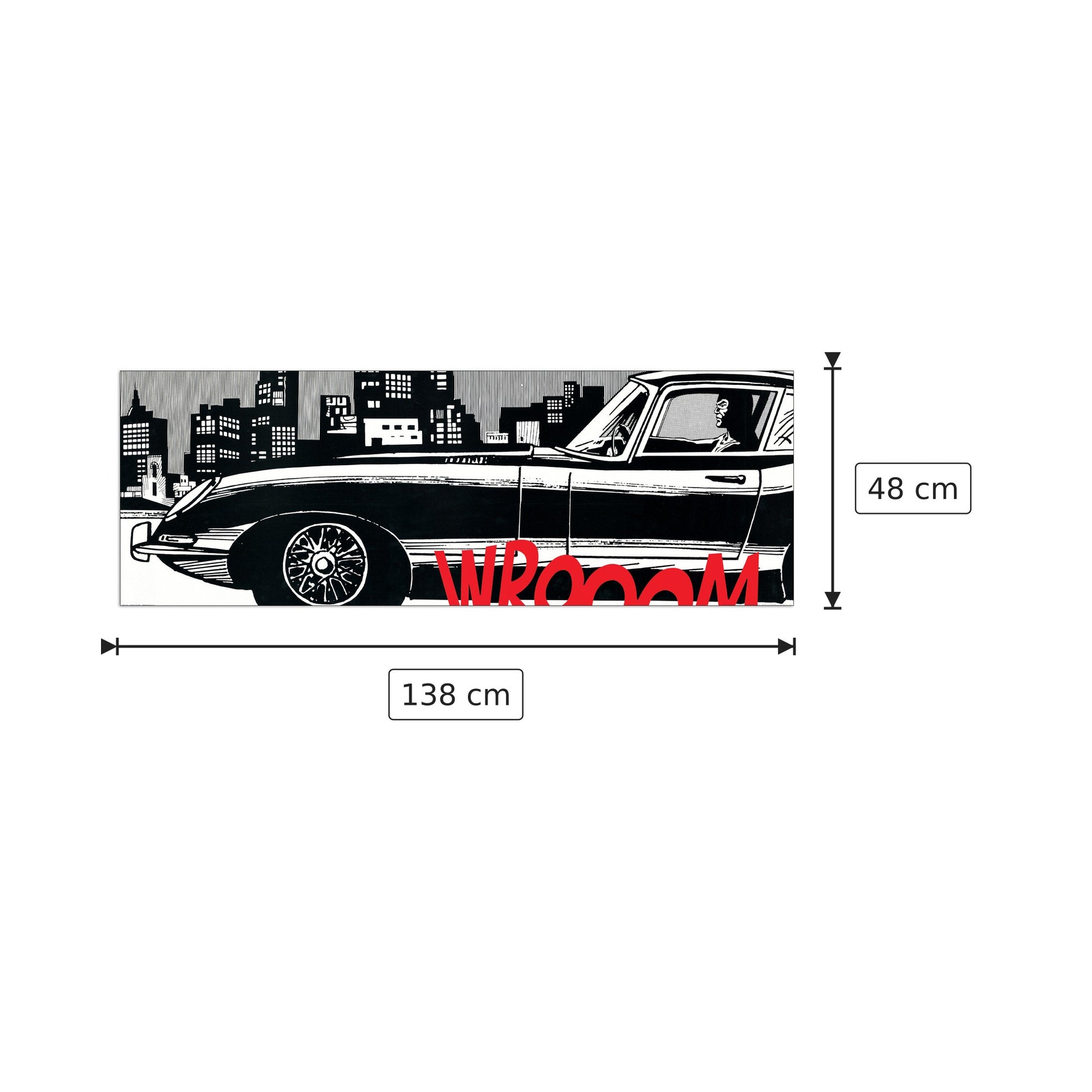 Diabolik Skyline - ASTORINA - cm 138x48 - Pannello in MDF