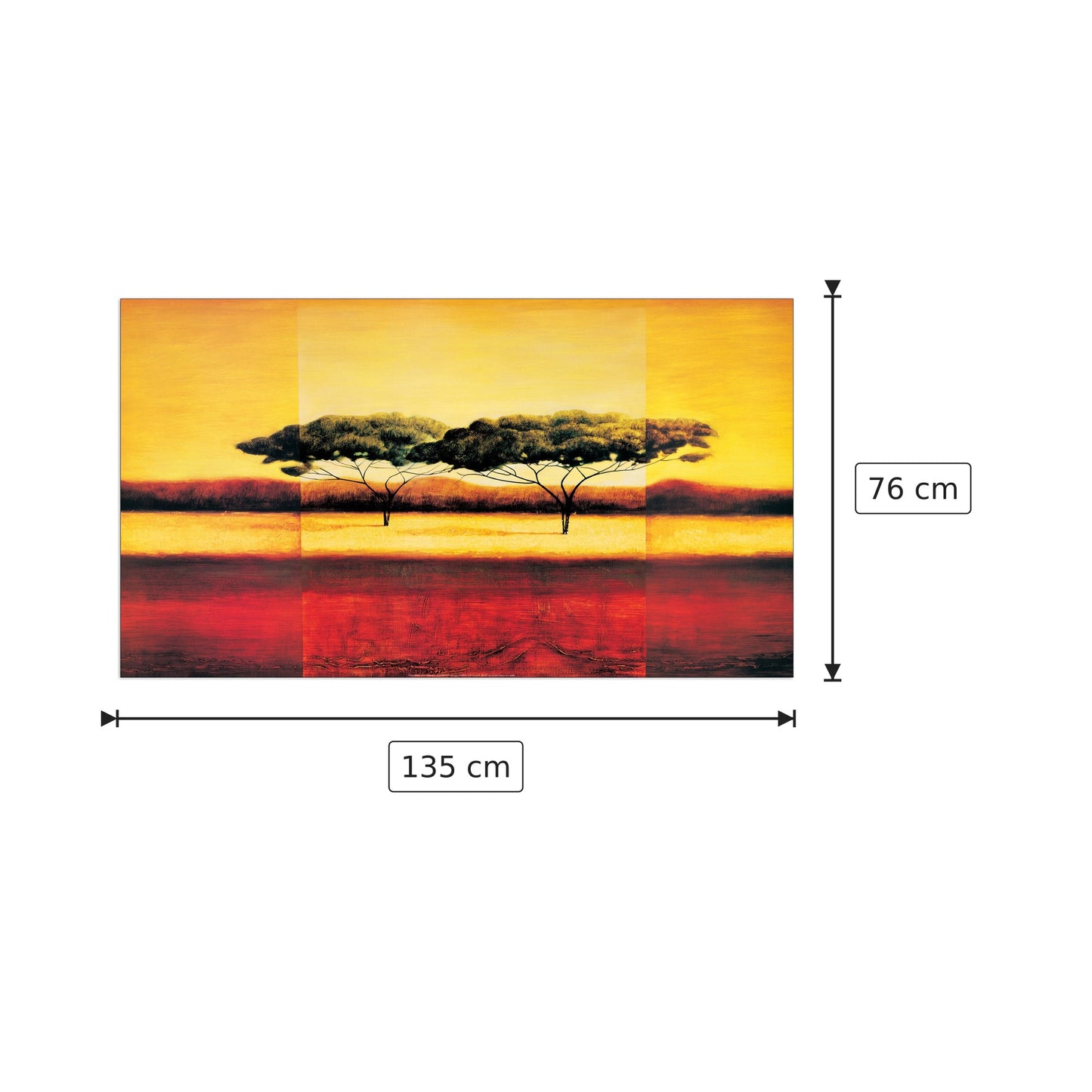 Kenya - EMMERICH - cm 135x76 - Pannello in MDF