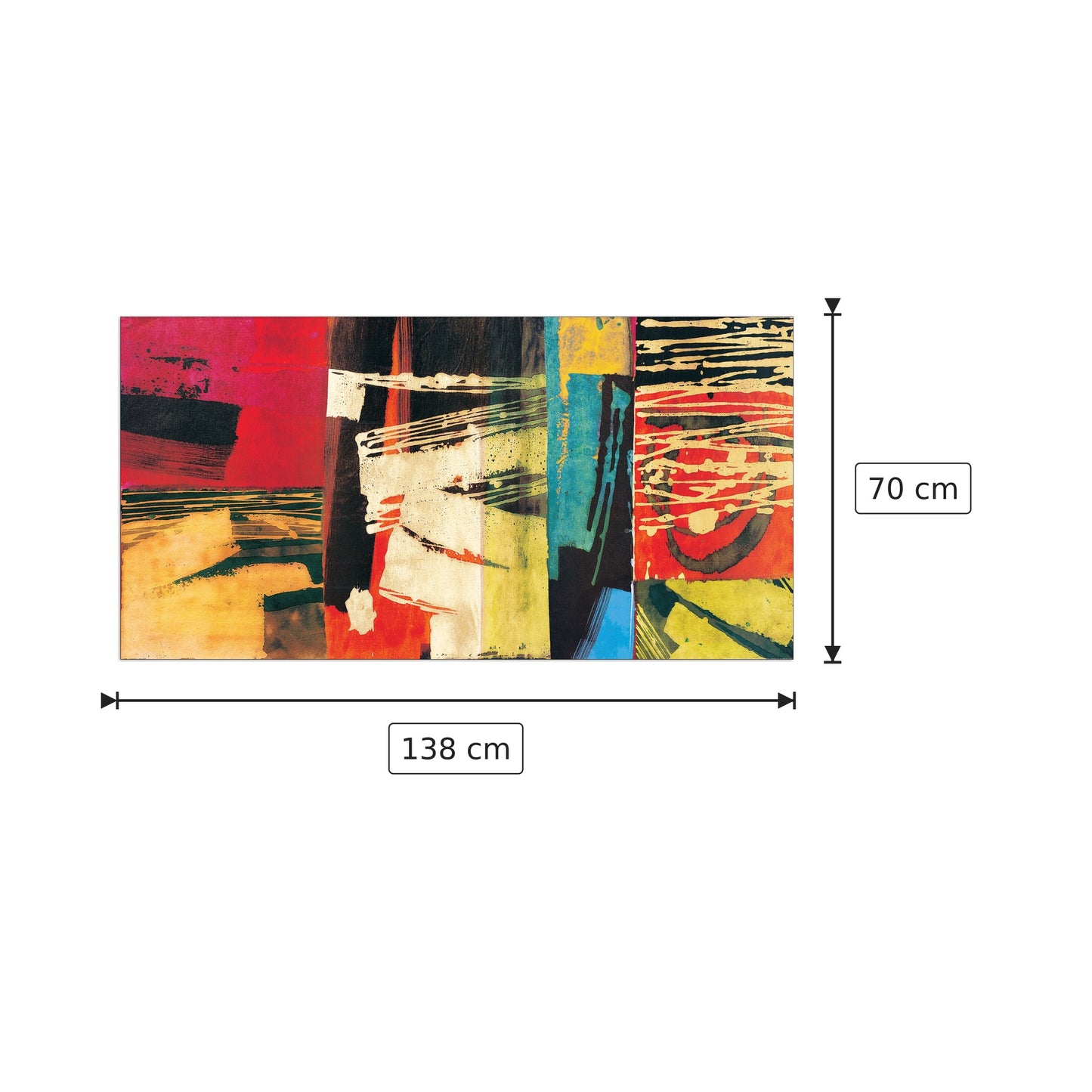 Chromatica - JAMES - cm 138x70 - Pannello in MDF