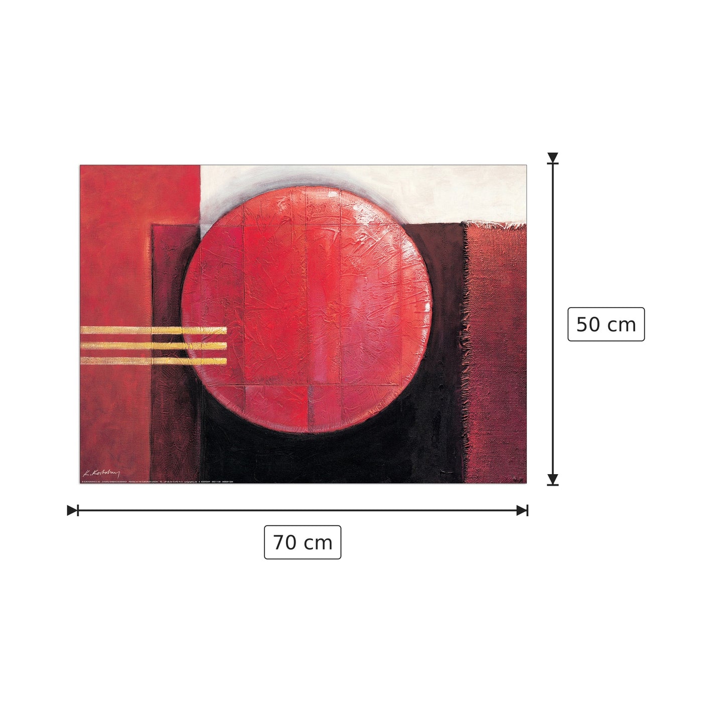 Midday Sun - KOSTOLNY - cm 70x50 - Pannello in MDF
