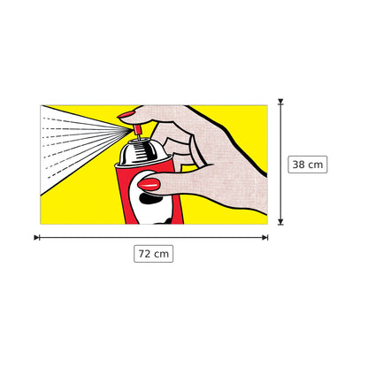 Spray,1962 - LICHTENSTEIN - cm 72x38 - Pannello in MDF