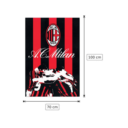 AC Milan - NULL - cm 70x100 - Pannello in MDF