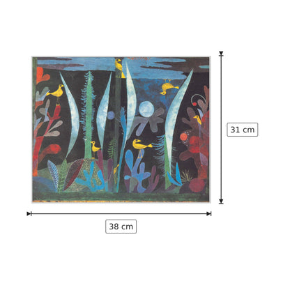 Paesaggio Con Uccelli Gialli - KLEE - cm 38x31 - Pannello in MDF