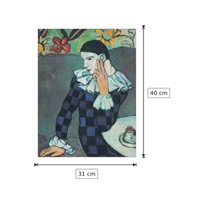 Arlecchino Pensoso - PICASSO - cm 31x40 - Pannello in MDF