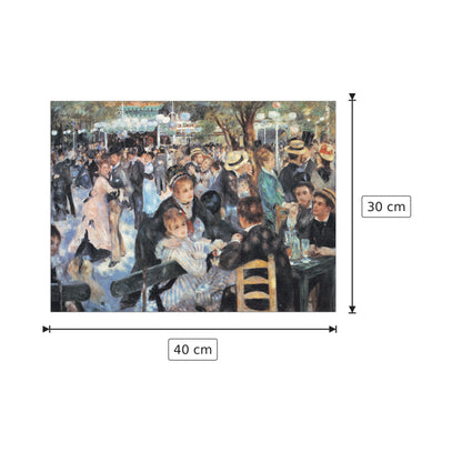 Au Mulin De La Galette - RENOIR - cm 40x30 - Pannello in MDF