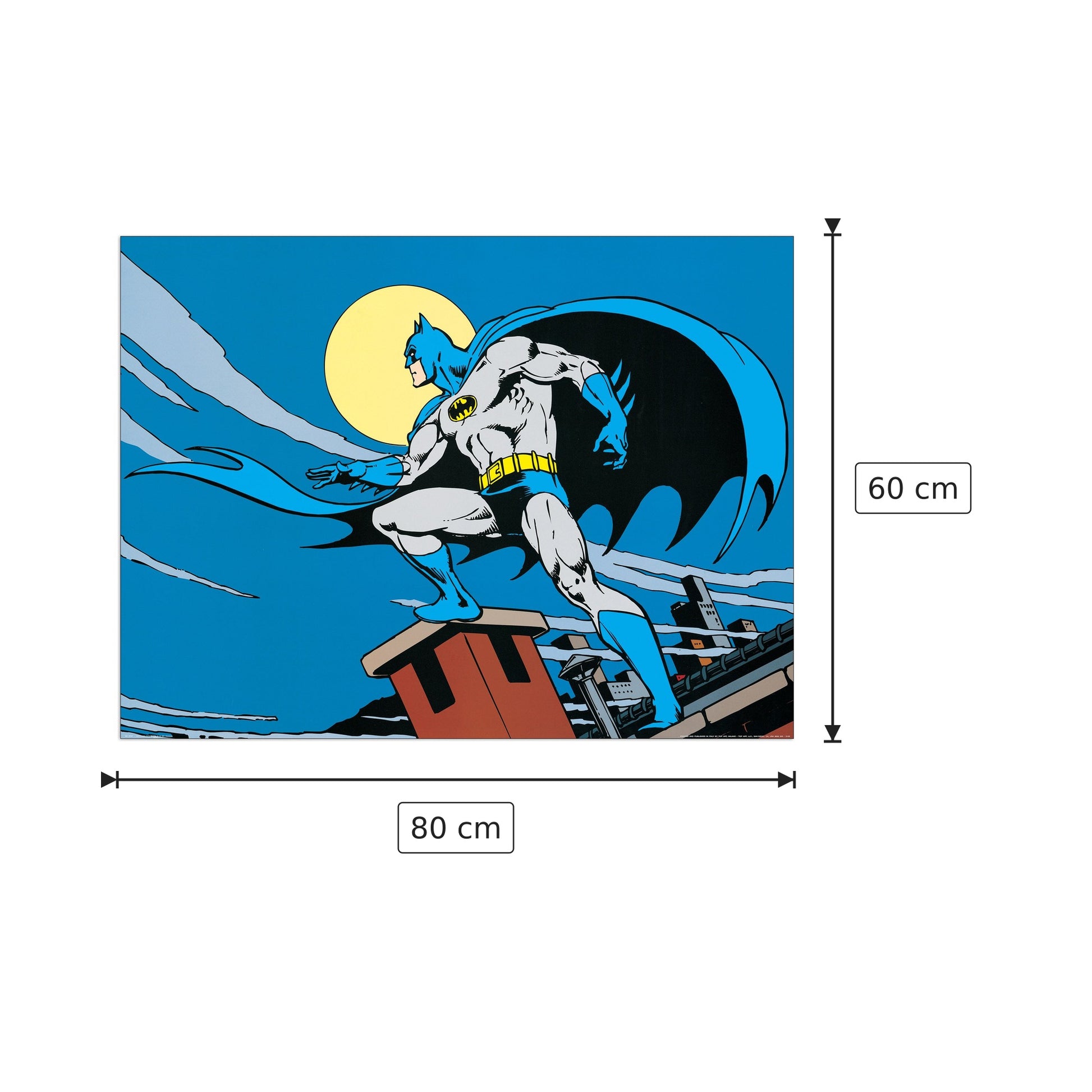 Gotham City - DC COMICS - cm 80x60 - Pannello in MDF