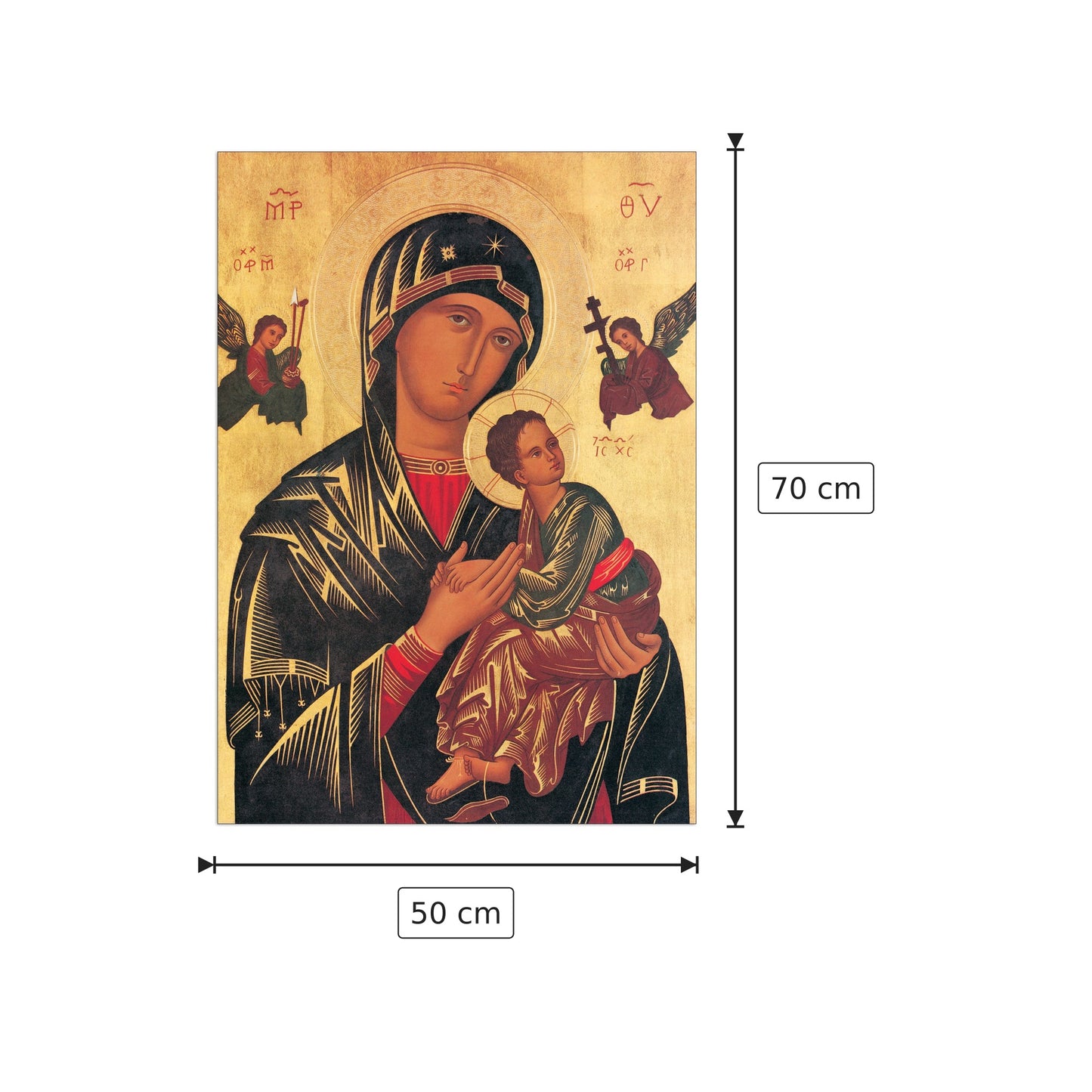 Madonna Con Bambino - NULL - cm 50x70 - Pannello in MDF