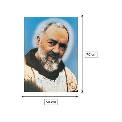 Padre Pio Da Pietralcina - NULL - cm 50x70 - Pannello in MDF