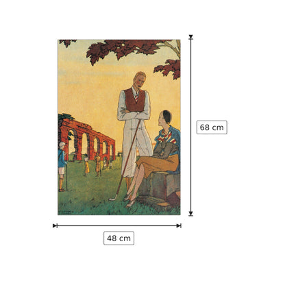 Golf - CORNERO - cm 48x68 - Pannello in MDF