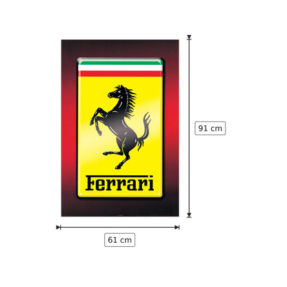 Logo Ferrari - NULL - cm 61x91 - Pannello in MDF