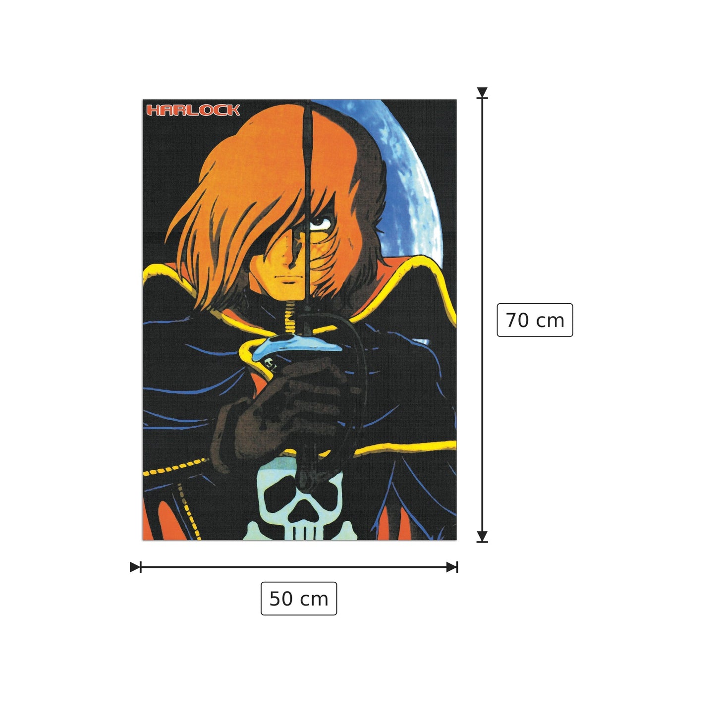 Capitan Harlock - NULL - cm 50x70 - Pannello in MDF