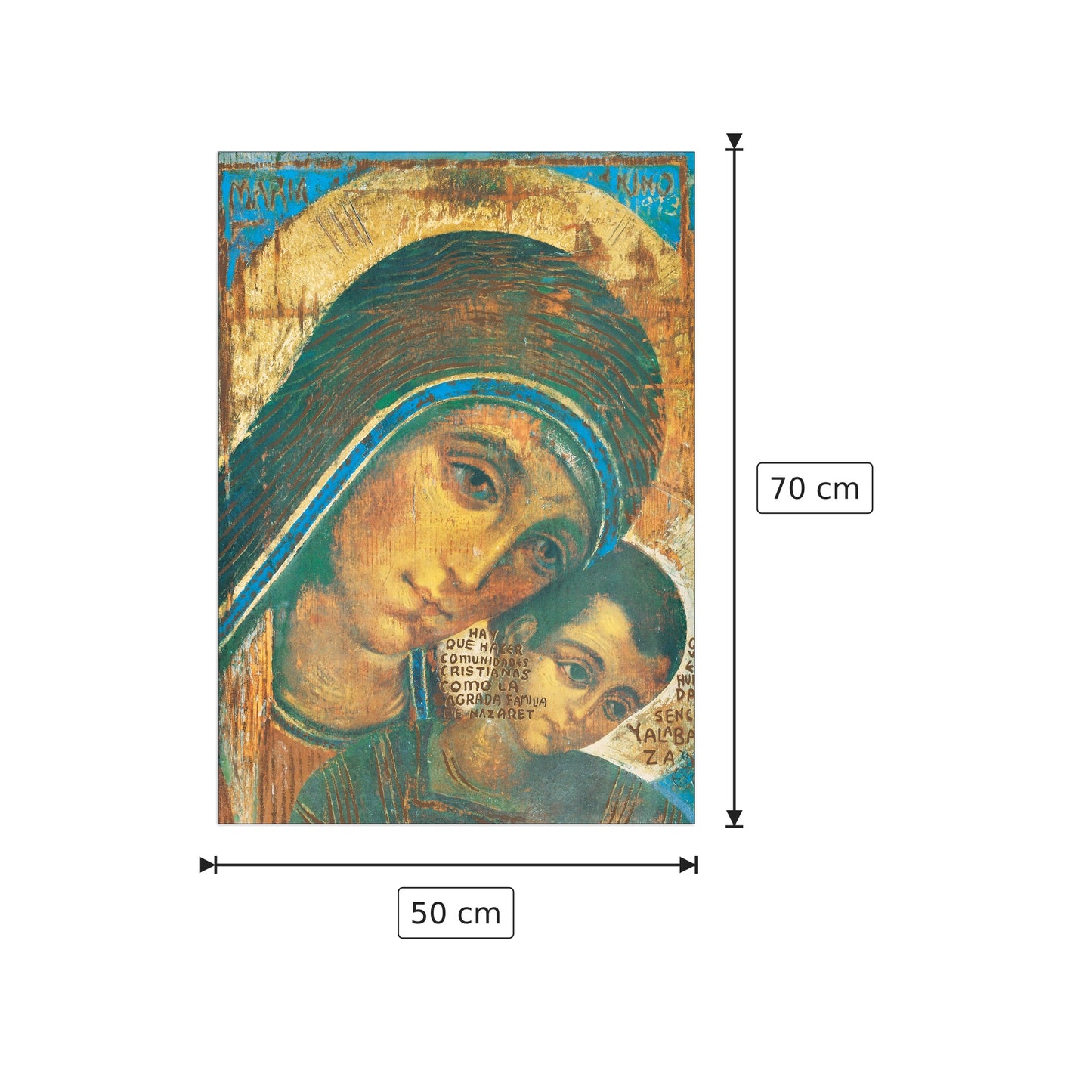 Madonna Di Kiko - NULL - cm 50x70 - Pannello in MDF