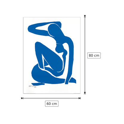 Nu Blue I 1952 - MATISSE - cm 60x80 - Pannello in MDF
