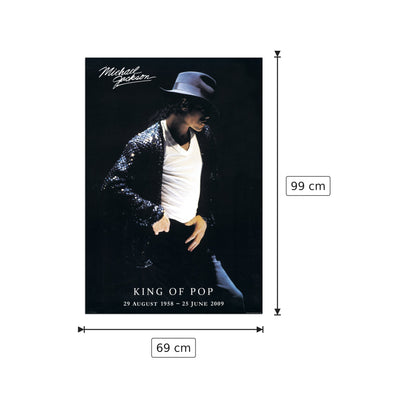 Michael Jackson (King of Pop) - NULL - cm 69x99 - Pannello in MDF