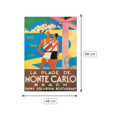 Montecarlo (La Plage) - NULL - cm 48x68 - Pannello in MDF