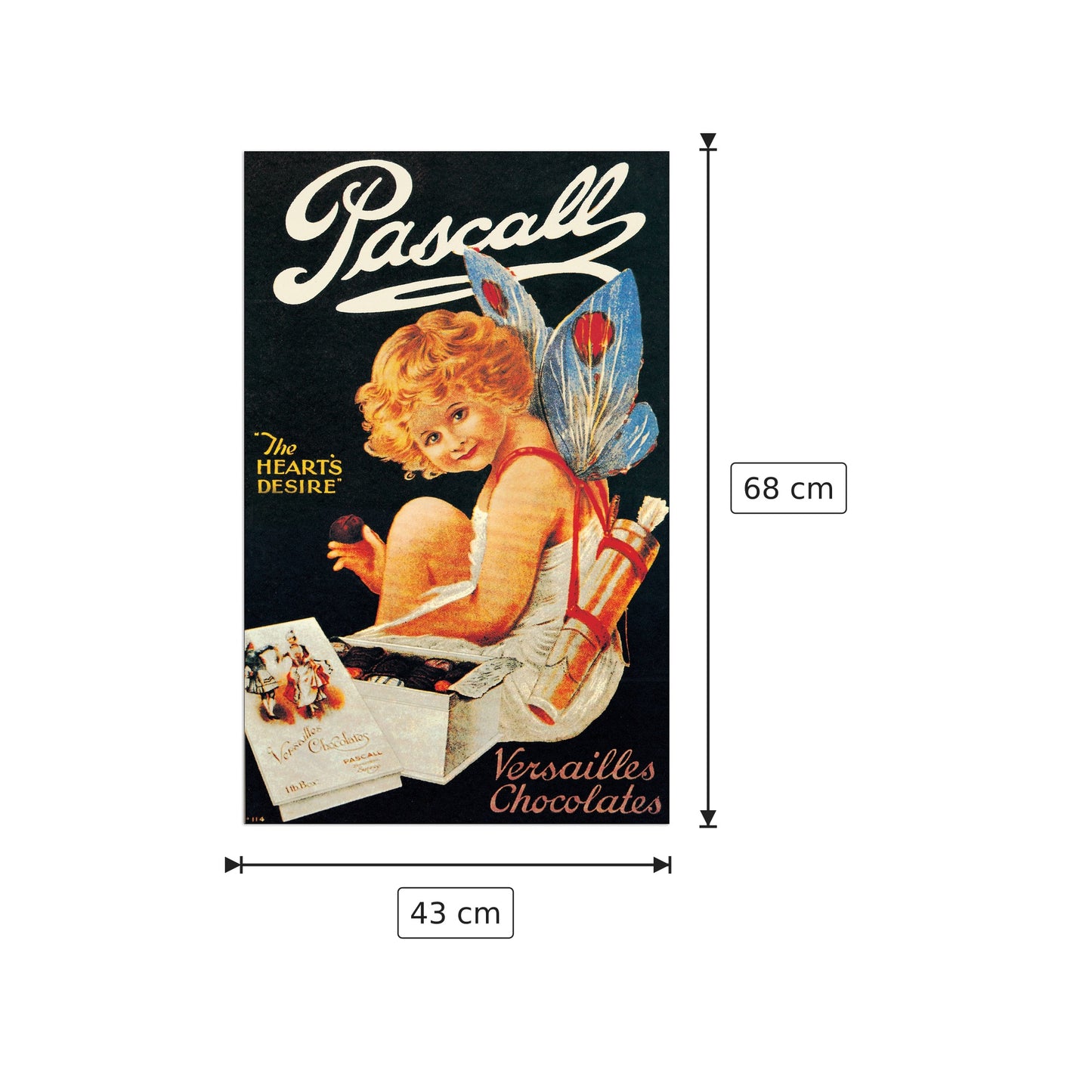 Versailles Chocolates - PASCALL - cm 43x68 - Pannello in MDF