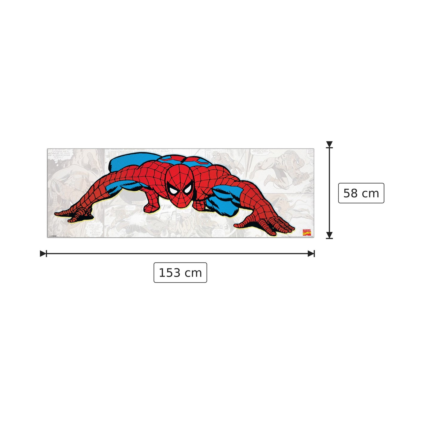 Spiderman - NULL - cm 153x58 - Pannello in MDF