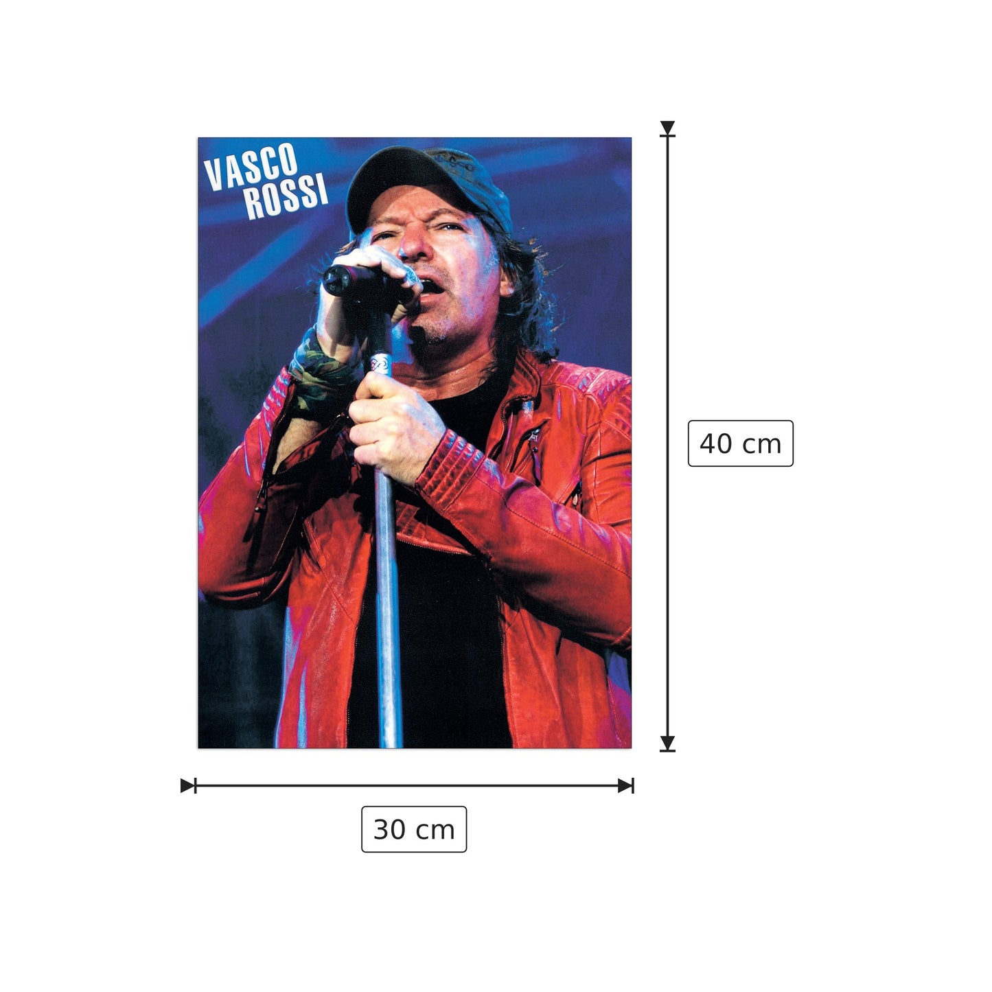Vasco Rossi - NULL - cm 30x40 - Pannello in MDF