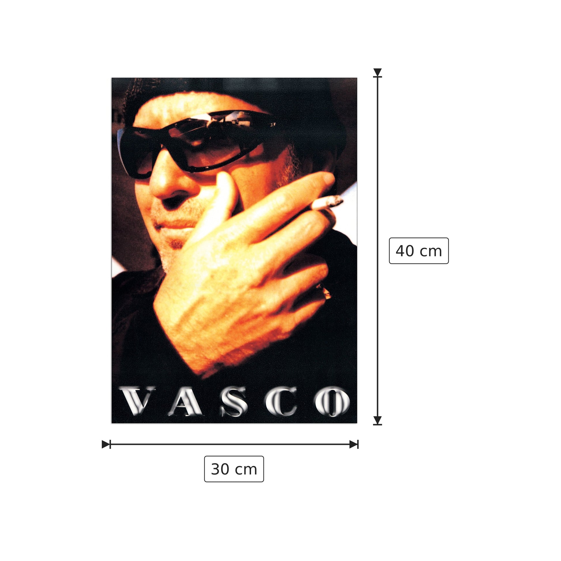 Vasco Rossi - NULL - cm 30x40 - Pannello in MDF