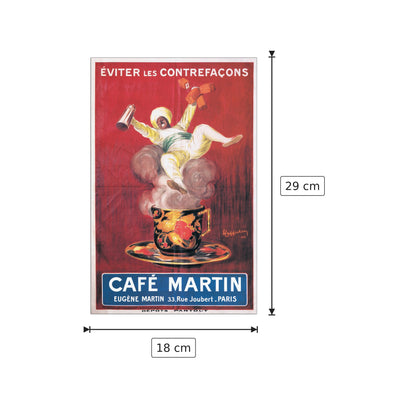 Cafè Martin 1921 - CAPPIELLO - cm 18x29 - Pannello in MDF