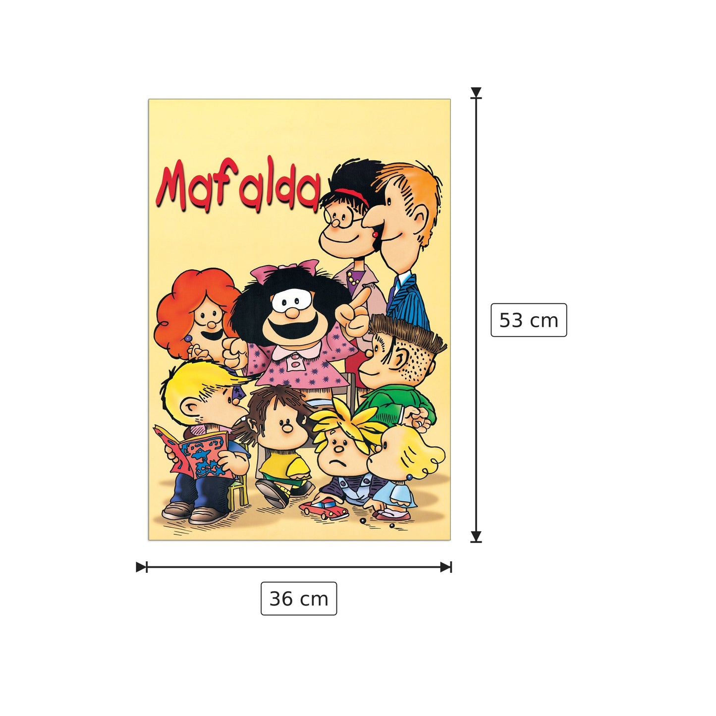 Mafalda - QUINO - cm 36x53 - Pannello in MDF