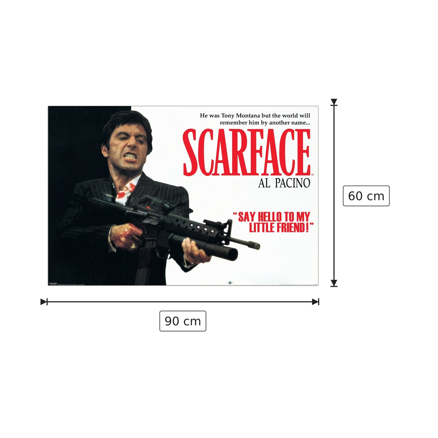 Scarface Al Pacino - NULL - cm 90x60 - Pannello in MDF