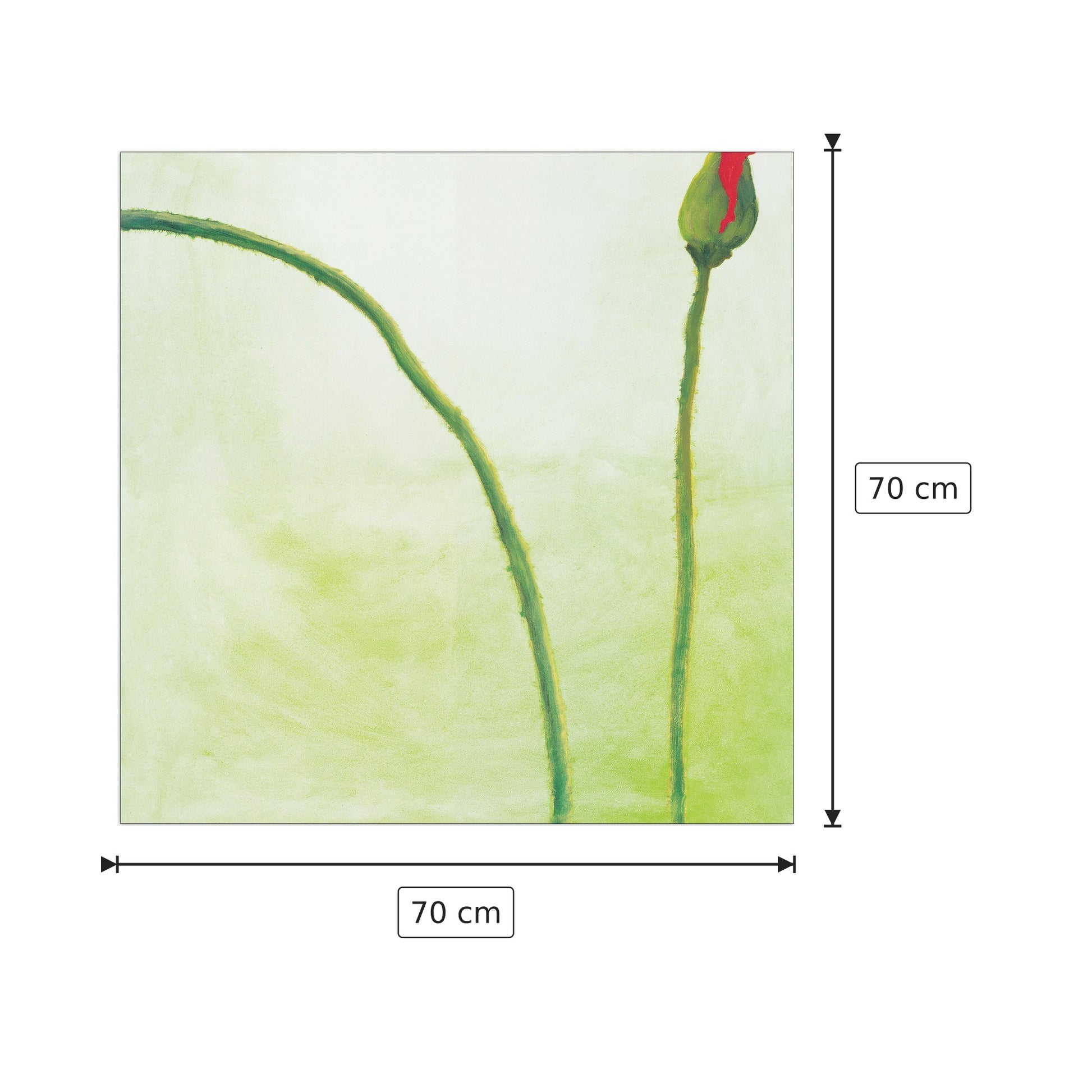 Be Coming II - TASHIMOTO - cm 70x70 - Pannello in MDF
