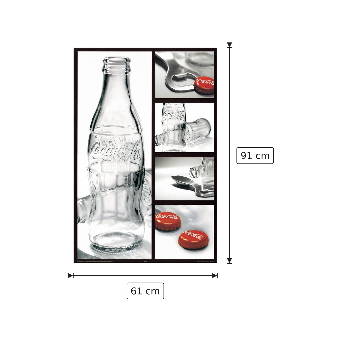 Coca-Cola - NULL - cm 61x91 - Pannello in MDF
