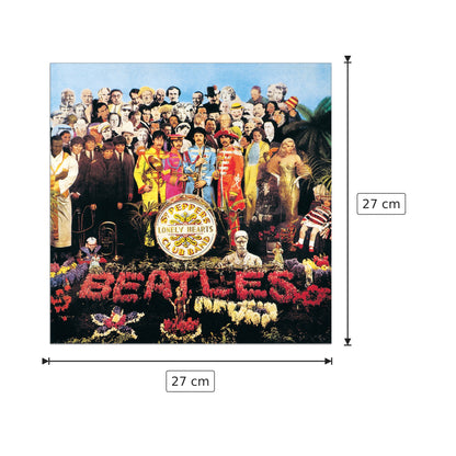 The Beatles - Sgt Pepper - ANONYMOUS - cm 27x27 - Pannello in MDF