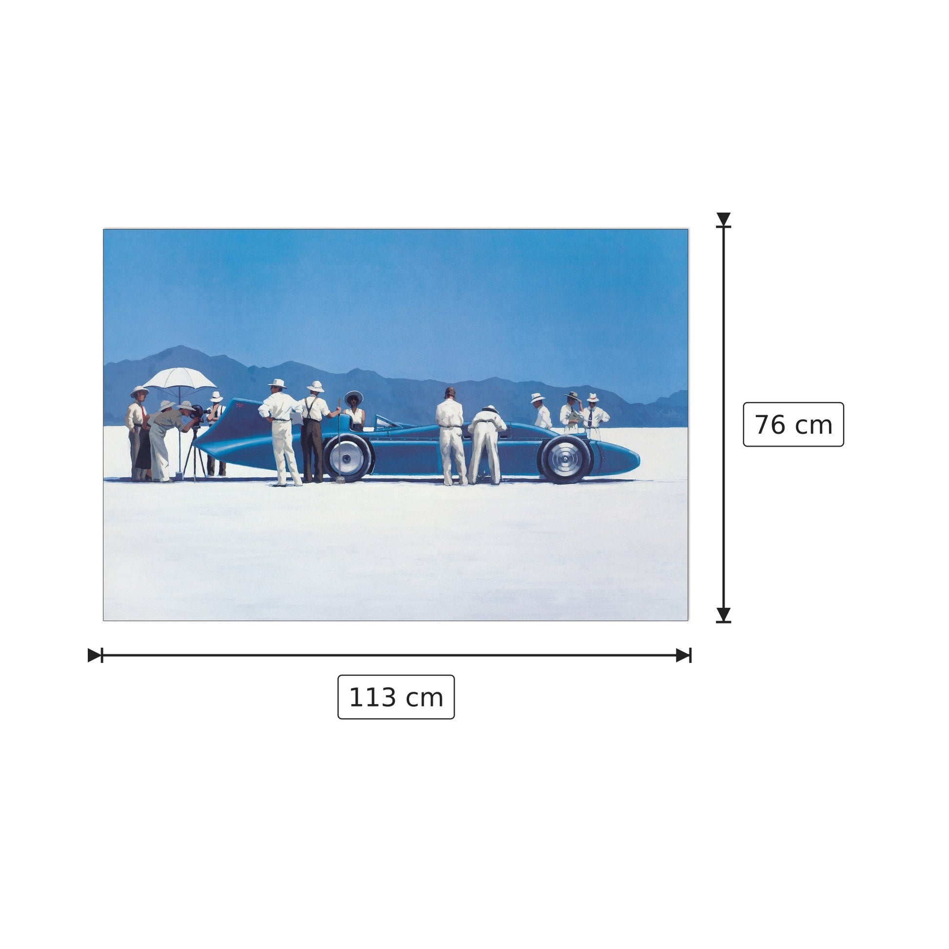 Bluebird At Bonneville - VETTRIANO - cm 113x76 - Pannello in MDF