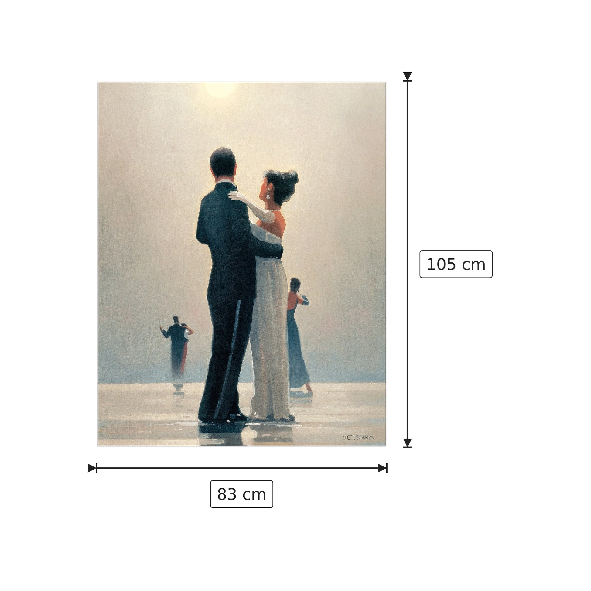 Dance Me To The End Of Love - VETTRIANO - cm 83x105 - Pannello in MDF