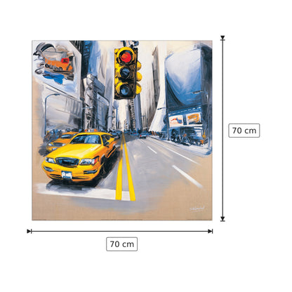 New York Feu Rouge II - BLONDEL - cm 70x70 - Pannello in MDF