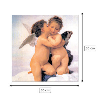 The First Kiss Detail - BOUGUEREAU - cm 30x30 - Pannello in MDF