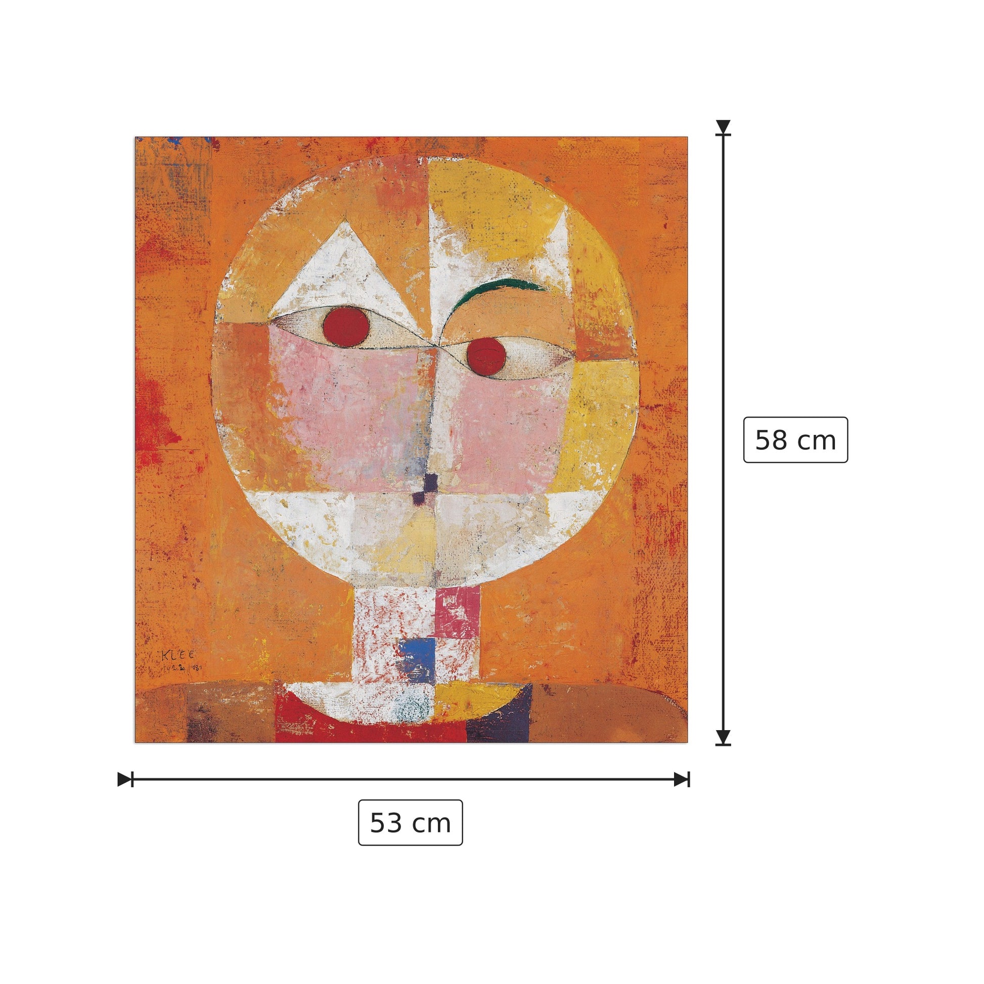 Senecio - KLEE - cm 53x58 - Pannello in MDF
