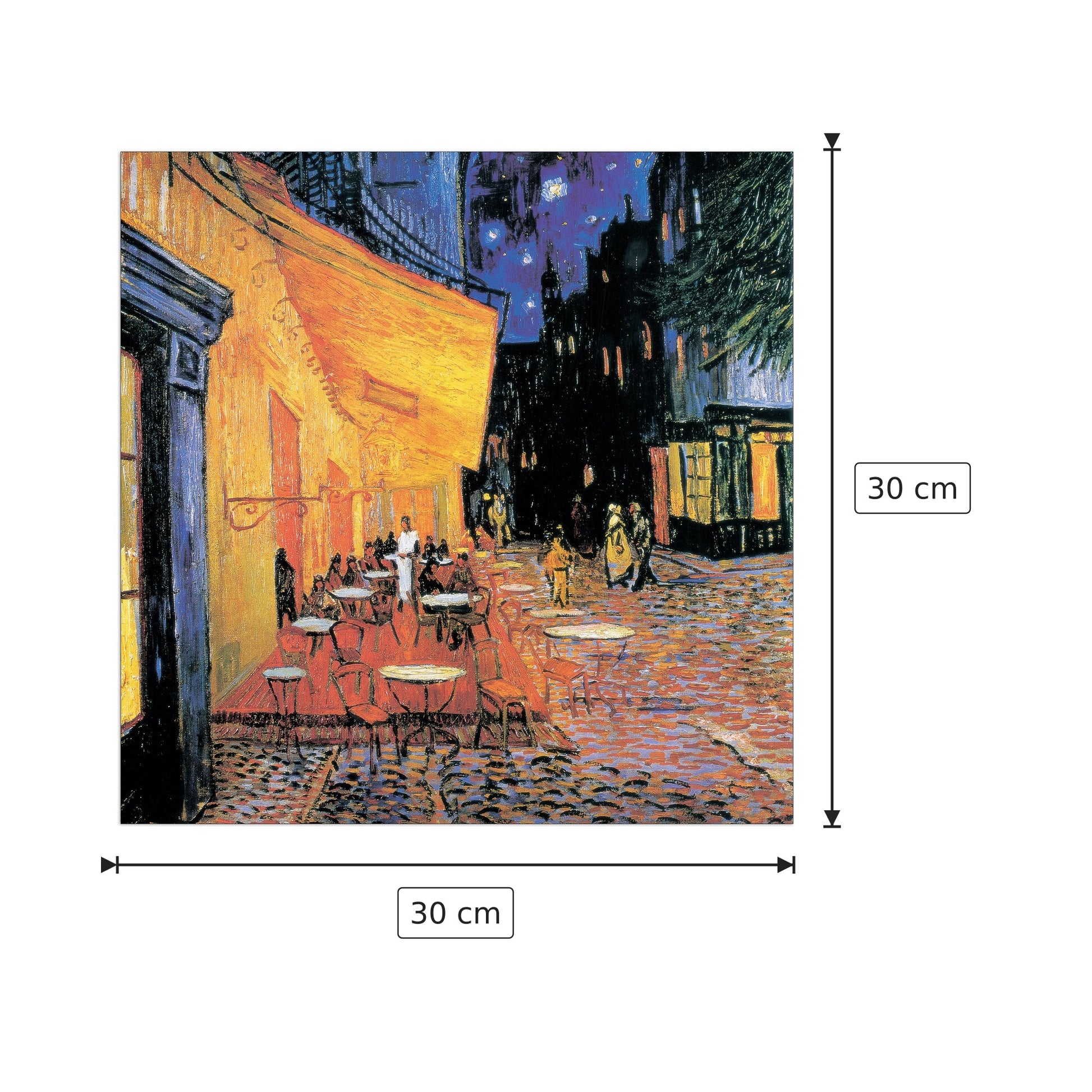 Il Café Detail - VAN GOGH - cm 30x30 - Pannello in MDF